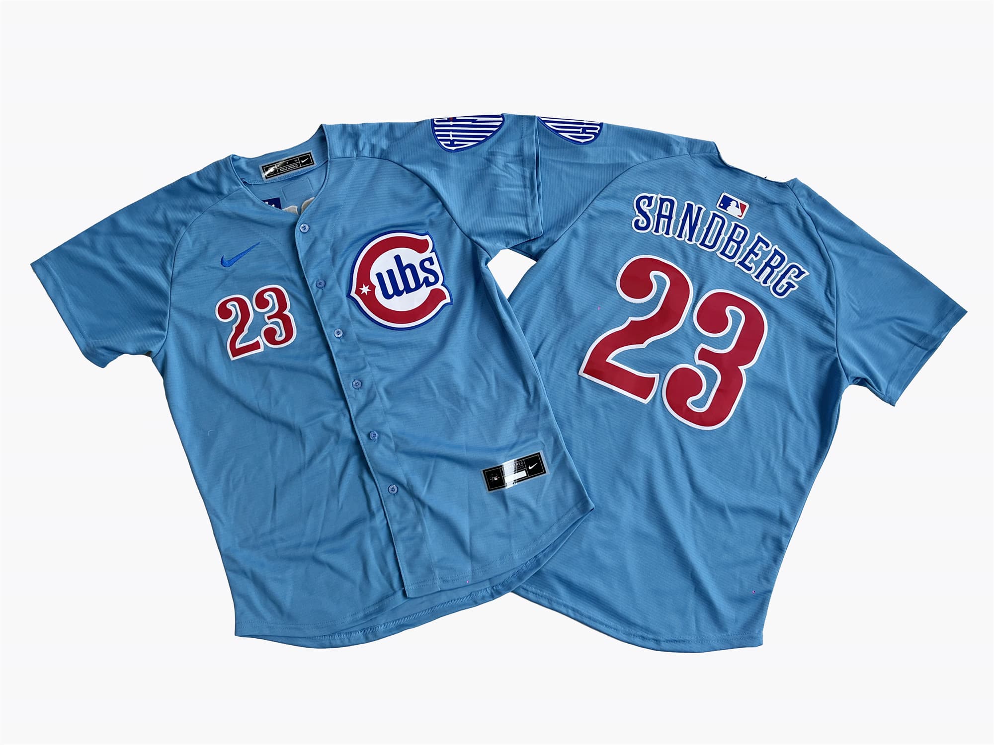 Chicago Cubs Ryne Sandberg Nike Light Blue 2nd Alternate Limited Player Jersey.j