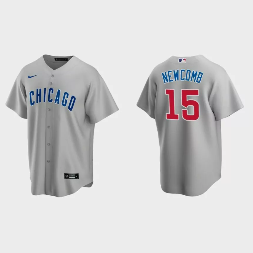 Chicago Cubs Sean Newcomb Replica Road Jersey – Gray