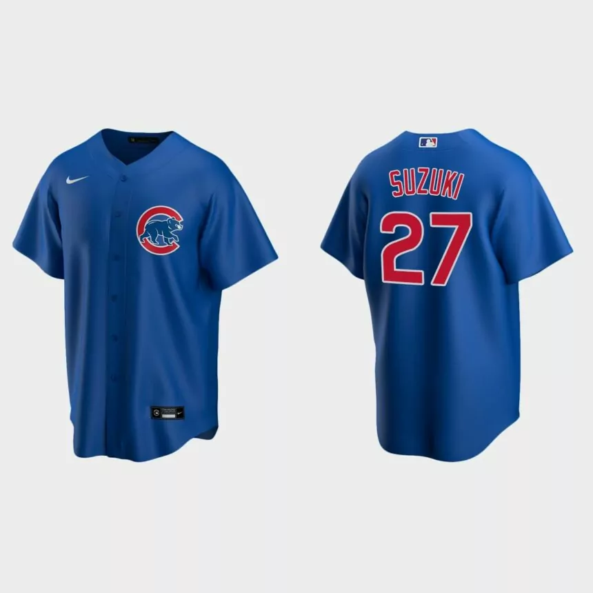 Chicago Cubs Seiya Suzuki Replica Alternate Jersey – Royal