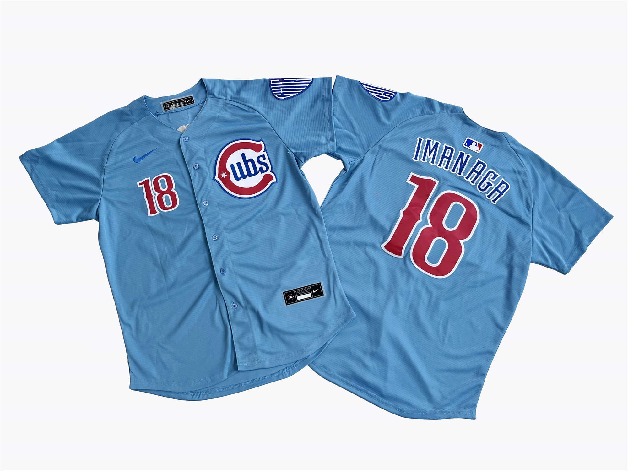 Chicago Cubs Shota Imanaga Nike Light Blue 2nd Alternate Limited Player Jersey.