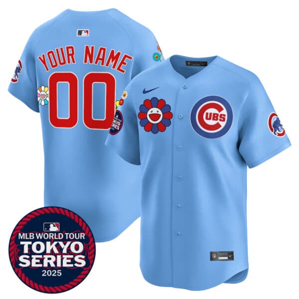 Chicago Cubs Tokyo Series 2025 Vapor Premier Limited  Custom Jersey – Stitched