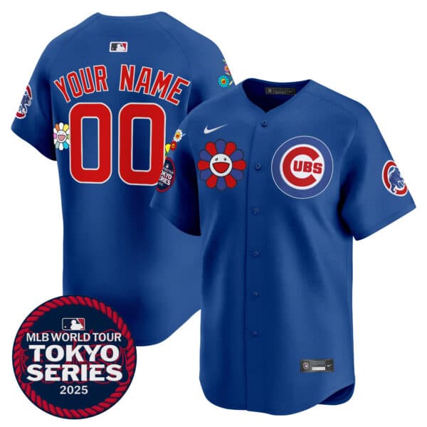 Chicago Cubs Tokyo Series 2025 Vapor Premier Limited Custom  Jersey – Stitched