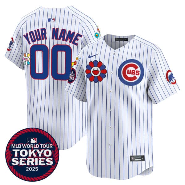 Chicago Cubs Tokyo Series 2025 Vapor Premier Limited Custom Jersey – Stitched