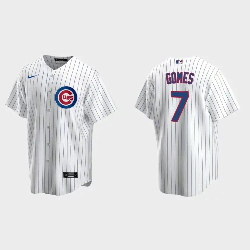 Chicago Cubs Yan Gomes Replica Home Jersey – White