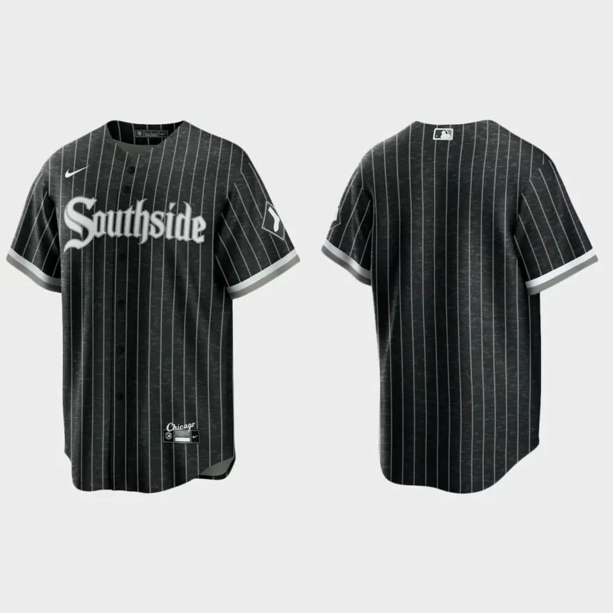 Chicago White Sox # 2021 City Connect Replica Jersey – Black