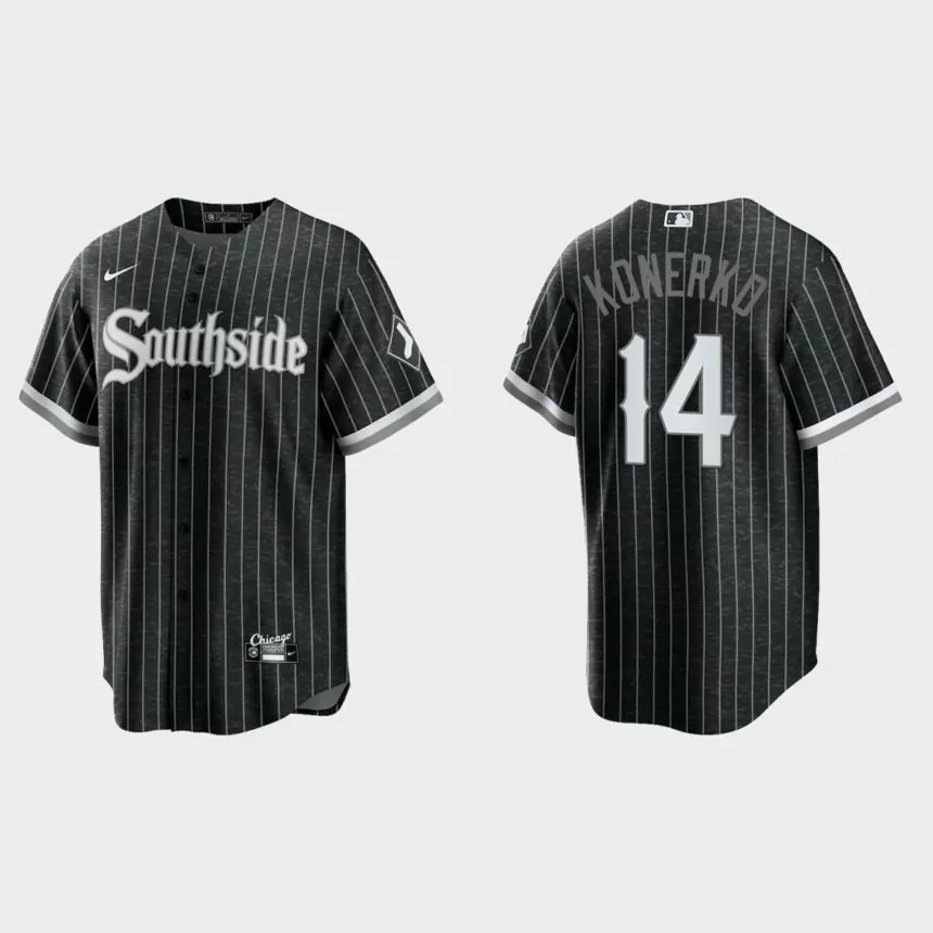 Chicago White Sox #14 Paul Konerko 2021 City Connect Replica Jersey – Black