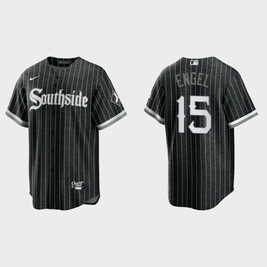 Chicago White Sox #15 Adam Engel 2021 City Connect Replica Jersey – Black