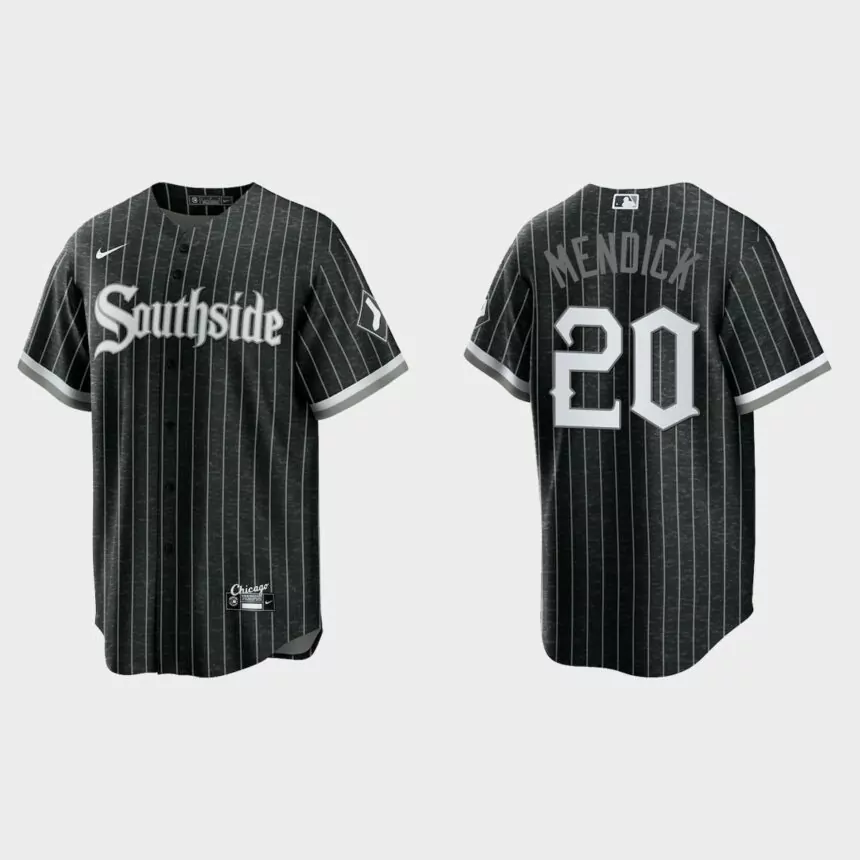 Chicago White Sox #20 Danny Mendick 2021 City Connect Replica Jersey – Black