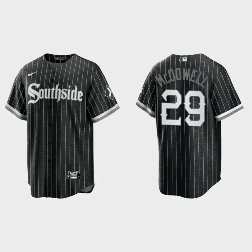 Chicago White Sox #29 Jack McDowell 2021 City Connect Replica Jersey – Black