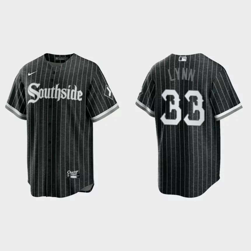 Chicago White Sox #33 Lance Lynn 2021 City Connect Replica Jersey – Black