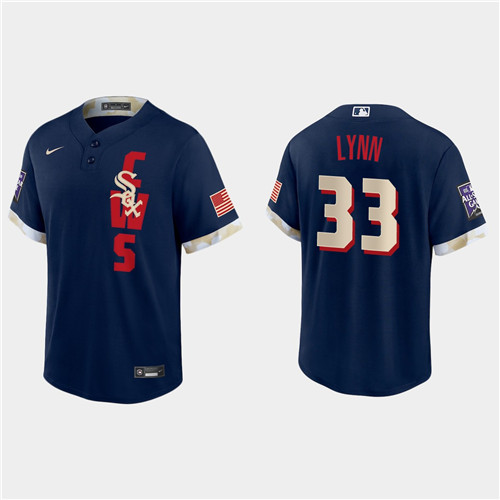 Chicago White Sox #33 Lance Lynn 2021 Mlb All Star Game Fan's Version Navy Jersey