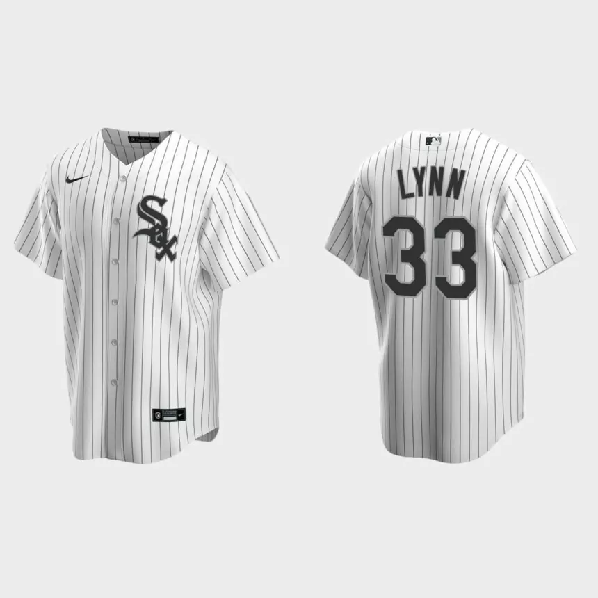 Chicago White Sox #33 Lance Lynn Replica Home Jersey – White