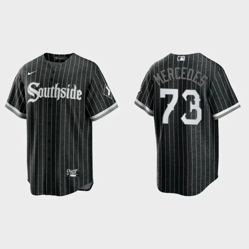 Chicago White Sox #73 Yermin Mercedes 2021 City Connect Replica Jersey – Black