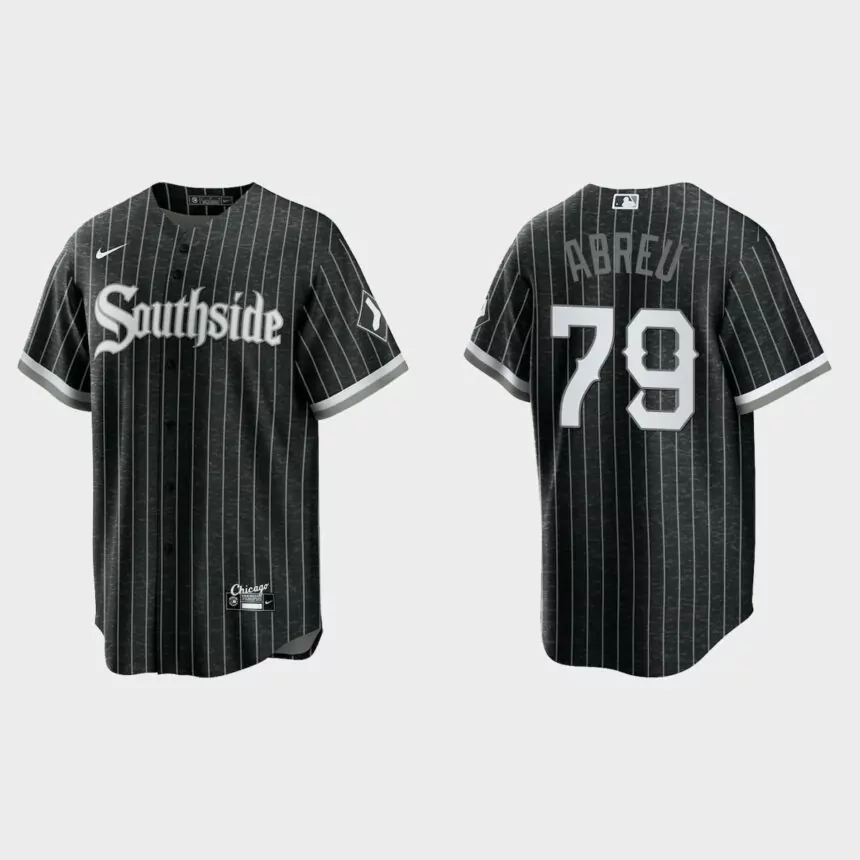 Chicago White Sox #79 Jose Abreu 2021 City Connect Replica Jersey – Black