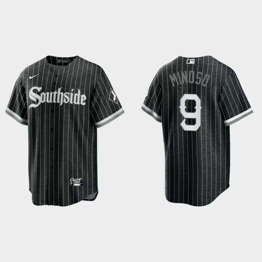 Chicago White Sox #9 Minnie Minoso 2021 City Connect Replica Jersey – Black