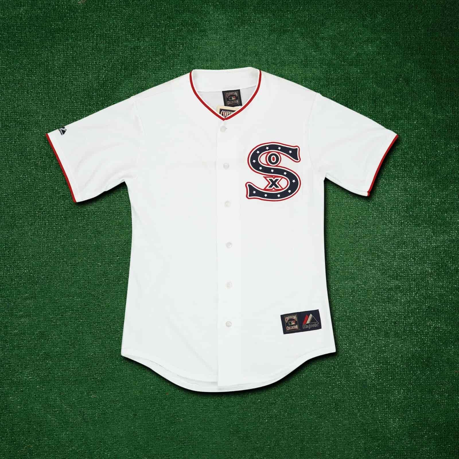 Chicago White Sox 1917 Home White Cooperstown Men's Cool Base Jersey