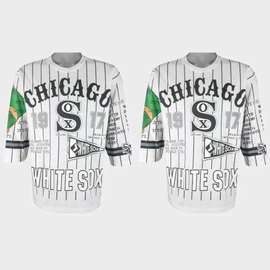 Chicago White Sox 1917 World Series Long Gone Jersey – White