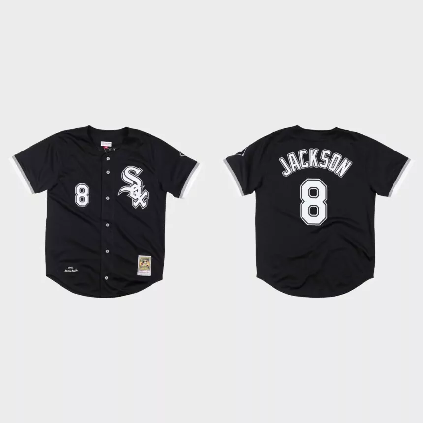 Chicago White Sox 1993 Bo Jackson Authentic Jersey – Black