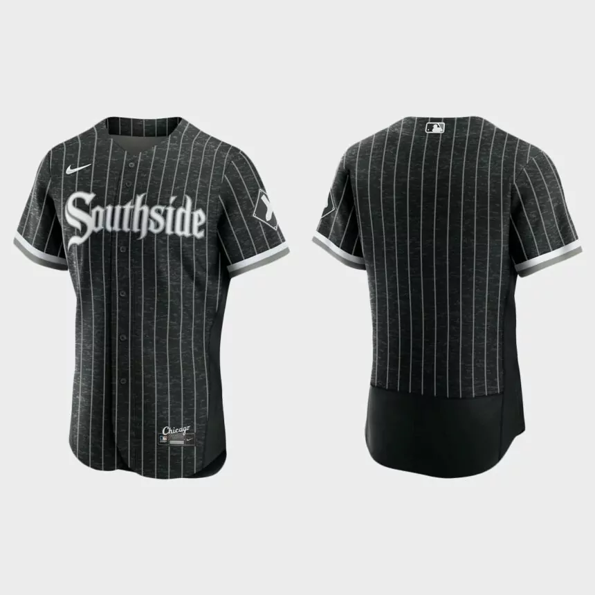 Chicago White Sox 2021 City Connect Authentic Jersey – Black