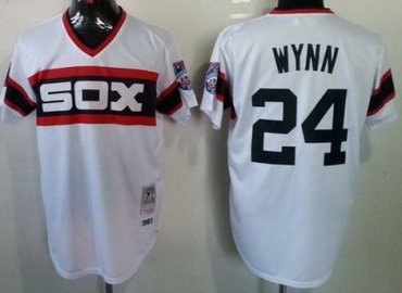 Chicago White Sox 24 Early Wynn White Throwback M&N MLB Jerseys
