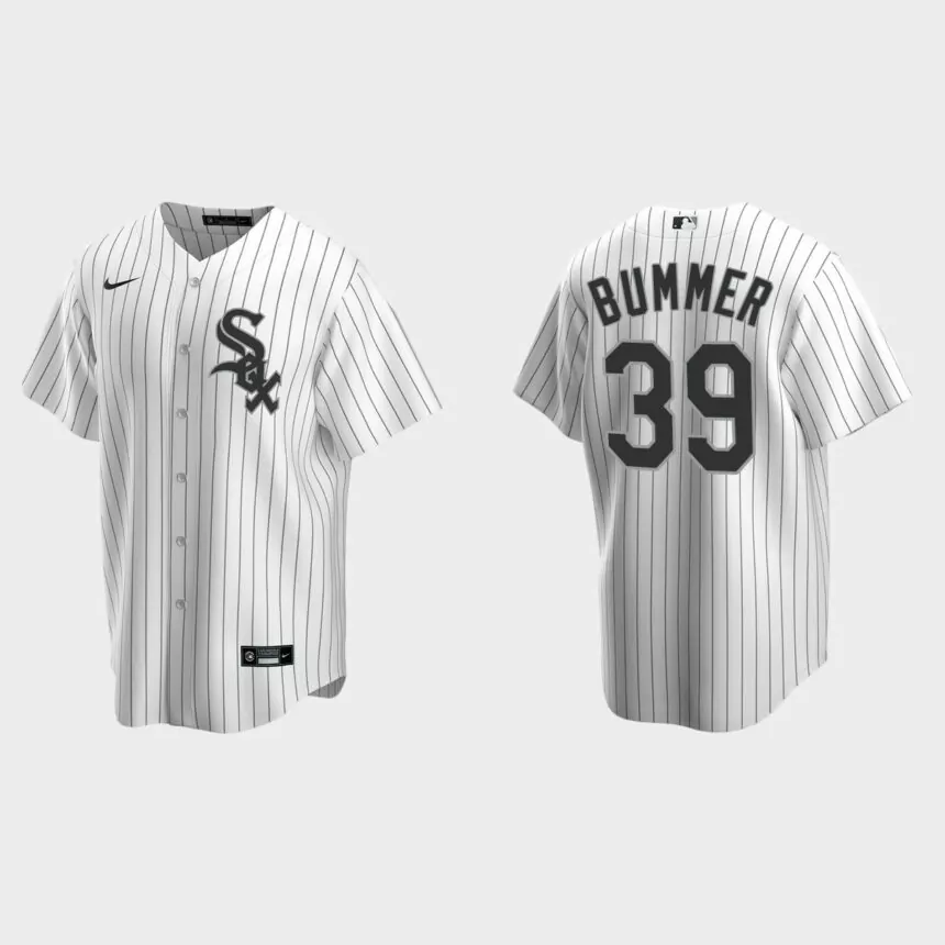 Chicago White Sox Aaron Bummer Replica Home Jersey – White
