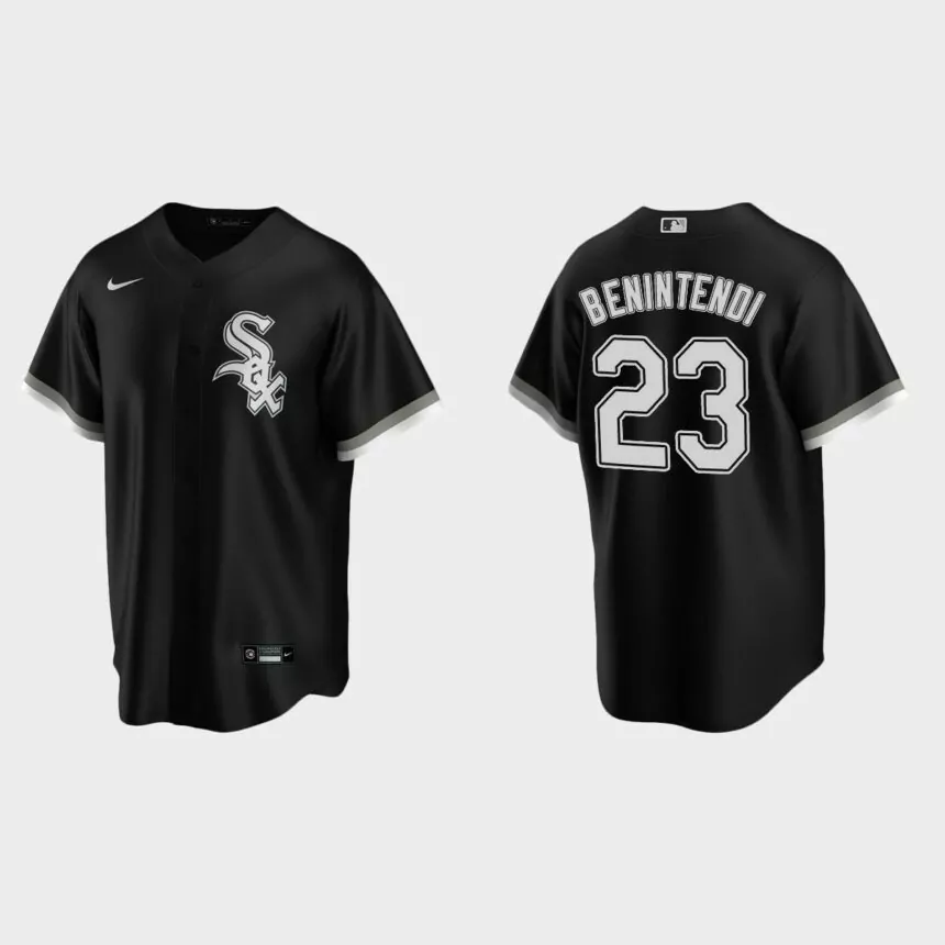 Chicago White Sox Andrew Benintendi Replica Alternate Jersey – Black