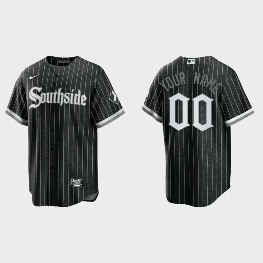 Chicago White Sox Custom 2021 City Connect Replica Jersey – Black