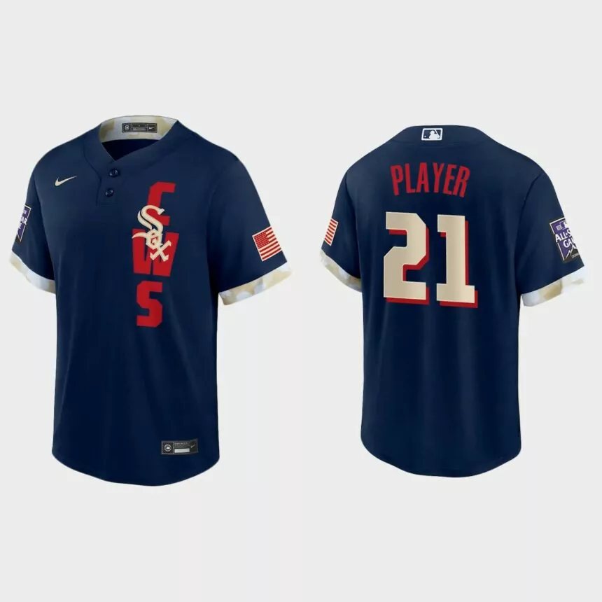 Chicago White Sox Custom 2021 MLB All-Star Game Replica Jersey – Navy
