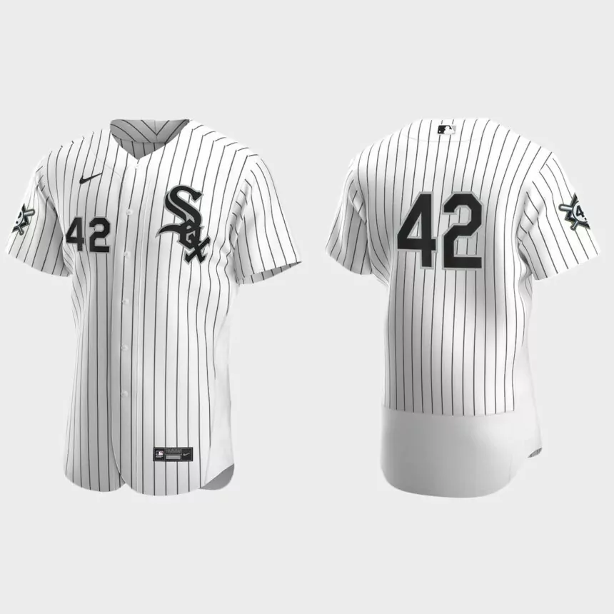 Chicago White Sox Jackie Robinson Day Authentic Jersey – White Black