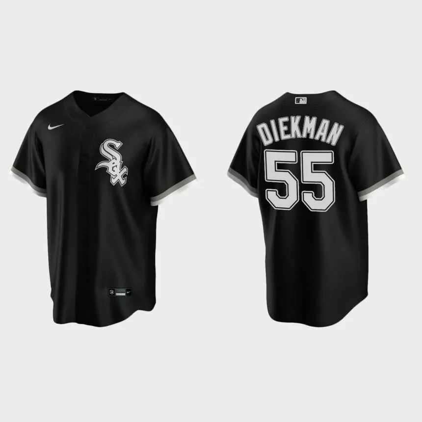 Chicago White Sox Jake Diekman Replica Alternate Jersey – Black