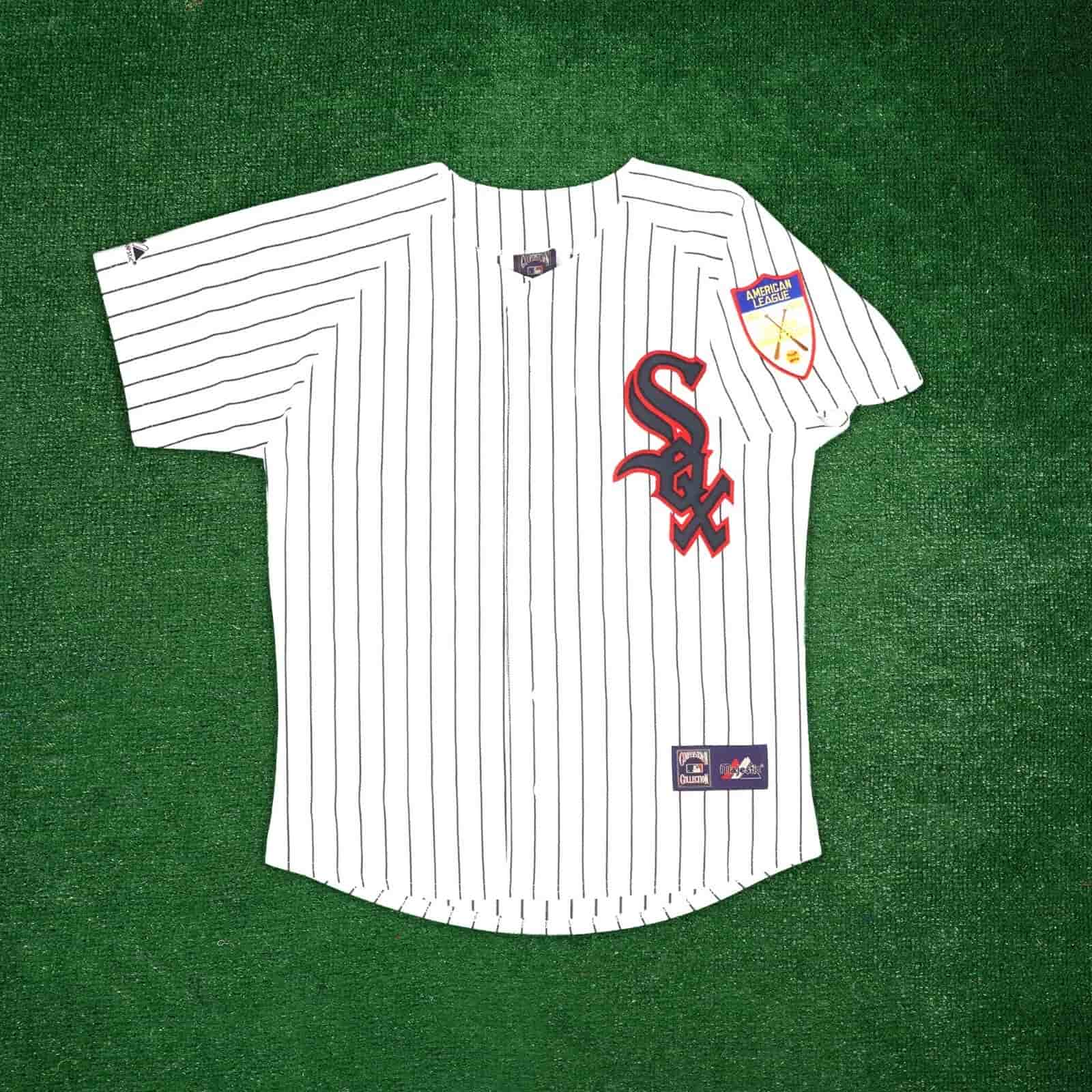 Chicago White Sox Majestic 1951 Cooperstown Men's Throwback Home White Jersey