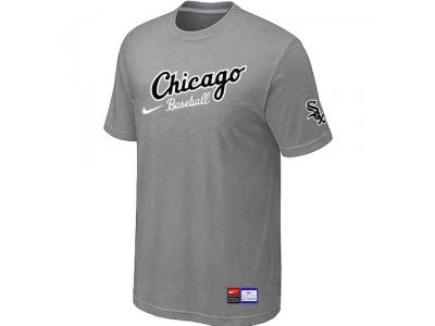 Chicago White Sox NEW Away Practice T-Shirt L.Grey
