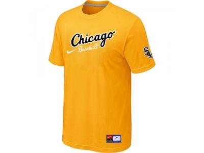 Chicago White Sox NEW Away Practice T-Shirt Yellow
