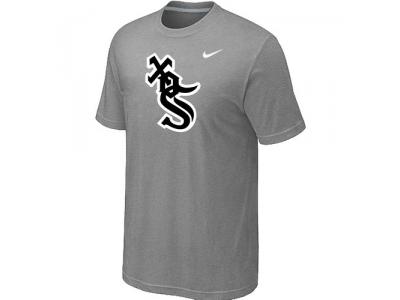 Chicago White Sox NEW Heathered L.Grey Club Logo T-Shirt