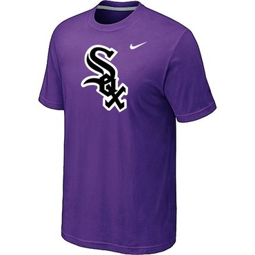 Chicago White Sox NEW Heathered Purple Club Logo T-Shirt