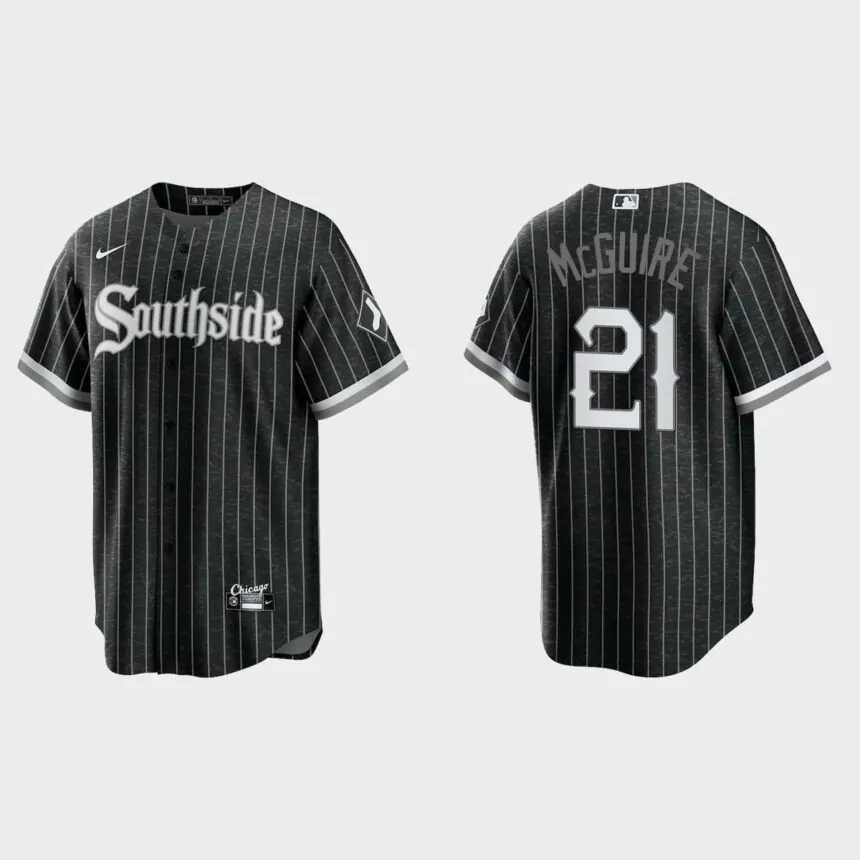 Chicago White Sox Reese McGuire City Connect Replica Jersey – Black