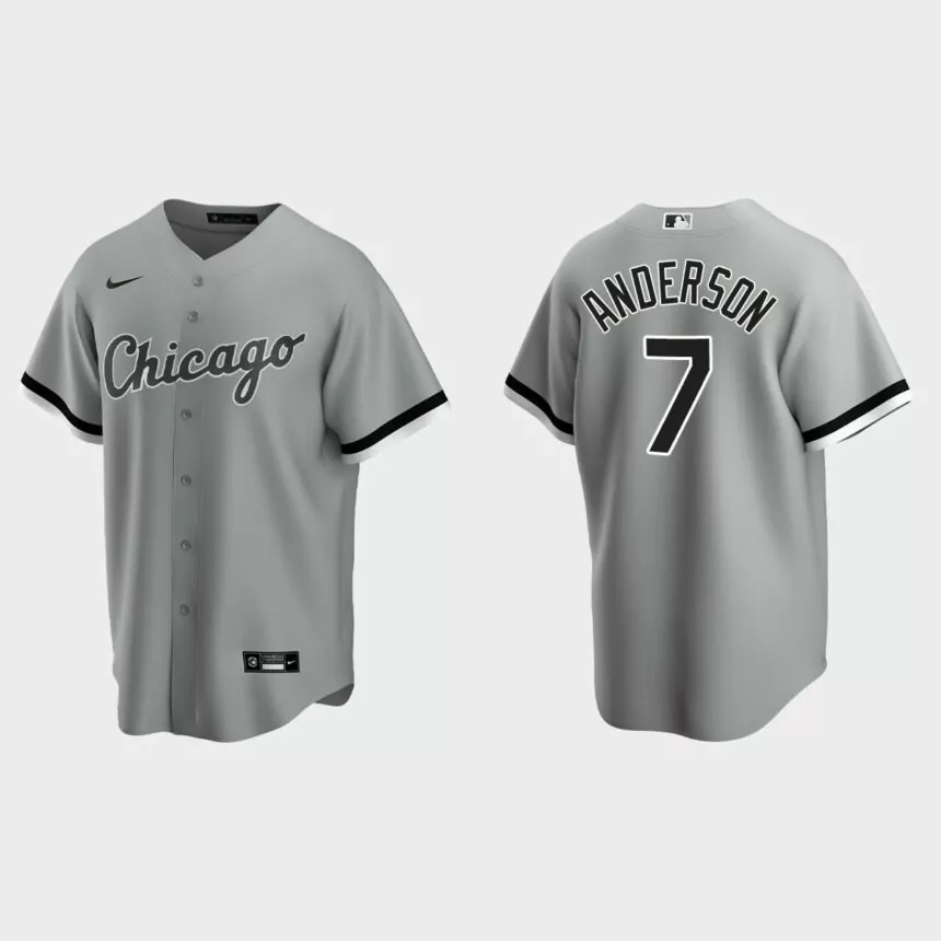 Chicago White Sox Tim Anderson Replica Jersey – Gray