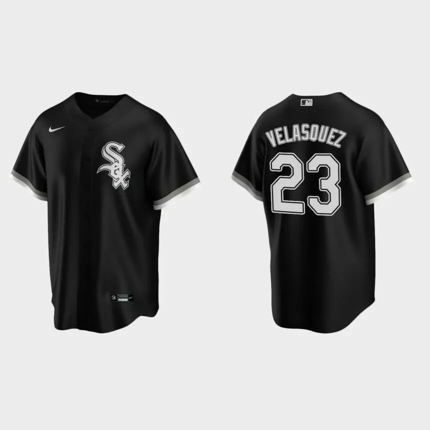 Chicago White Sox Vincent Velasquez Replica Alternate Jersey – Black