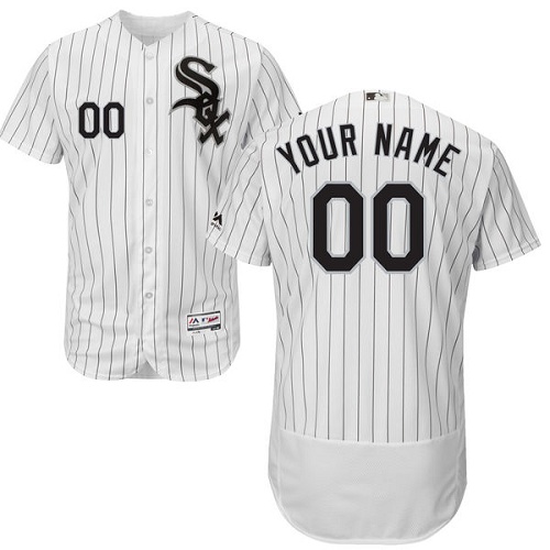 Chicago White Sox White Men's Flexbase Customized Jersey