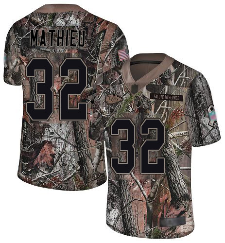 Chiefs #32 Tyrann Mathieu Camo Men's Stitched Football Limited Rush Realtree Jersey