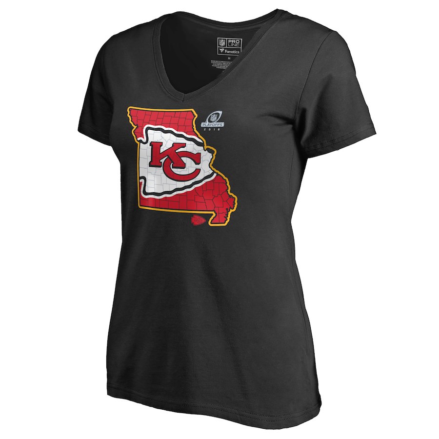 Chiefs Black 2018 NFL Playoffs Men's T-Shirt