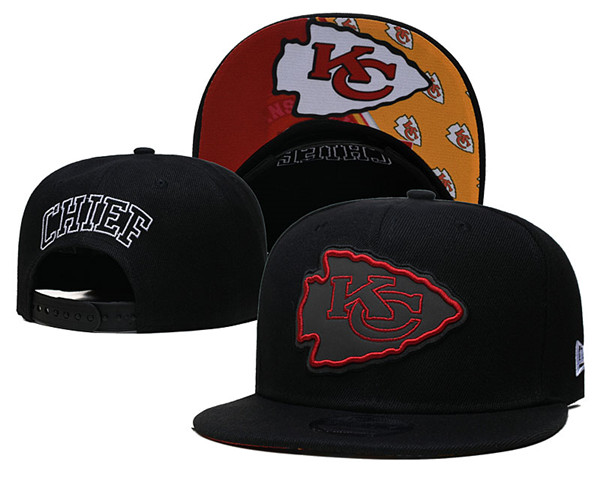 Chiefs Black Snapback Hat--GS