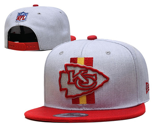 Chiefs Gray Snapback Hat --YD