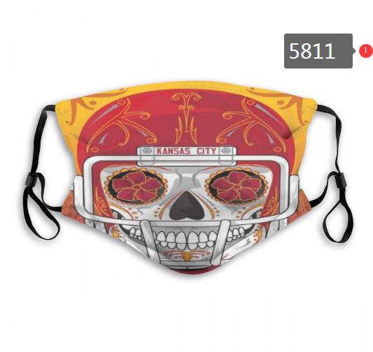 Chiefs Skull Mask with PM2.5 Filter Double Protection  (12)