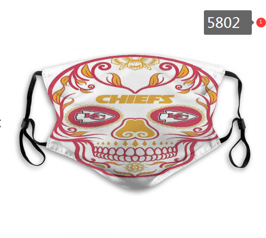 Chiefs Skull Mask with PM2.5 Filter Double Protection  (2)