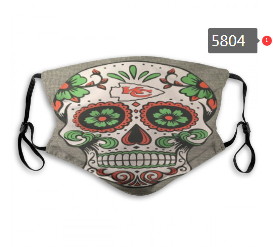 Chiefs Skull Mask with PM2.5 Filter Double Protection  (4)