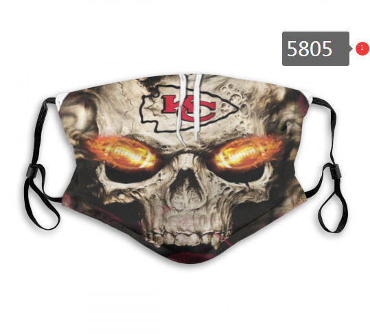 Chiefs Skull Mask with PM2.5 Filter Double Protection  (6)