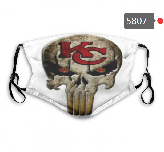 Chiefs Skull Mask with PM2.5 Filter Double Protection  (8)