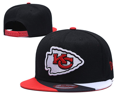 Chiefs Team Logo Black Adjustable Hat LT 1