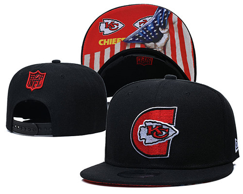 Chiefs Team Logos Adjustable Black Hat GS